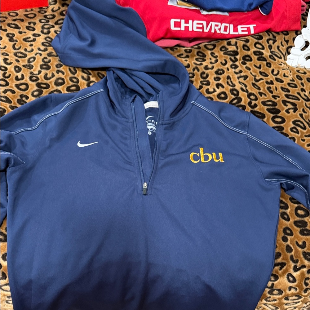 Nike Navy Blue Quarter-Zip Pullover